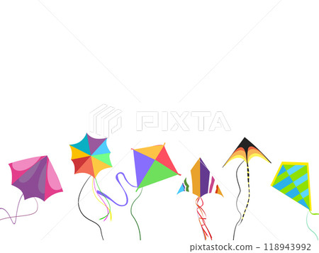 Sankranti kite festival, banner school for holiday 118943992