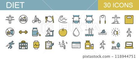 飲食相關圖示設定顏色 118944751