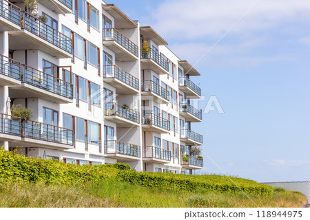Modern and expensive area in Copenhagen with new luxury houses Modern and expensive area in Copenhagen with new luxury houses 118944975