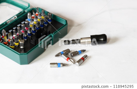 Set of work tools for various repairs. Set of work tools for various repairs. 118945295