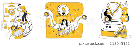 Cryptocurrency vector illustration. Blockchain, cornerstone, builds fortress trust in digital kingdom cryptocurrency and finance Cash, river, flows in channels cryptocurrency, carving pathways Cryptocurrency vector illustration. Blockchain, cornerstone, builds fortress trust in digital kingdom cryptocurrency and finance Cash, river, flows in channels cryptocurrency, carving pathways 118945531