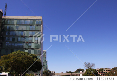 Buildings and blue sky in Brasilia, Brazil Buildings and blue sky in Brasilia, Brazil 118945783