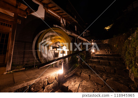 Magome-Juku at Night in Japan Magome-Juku at Night in Japan 118945965