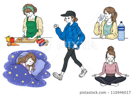 健康女性生活方式套裝 118946017