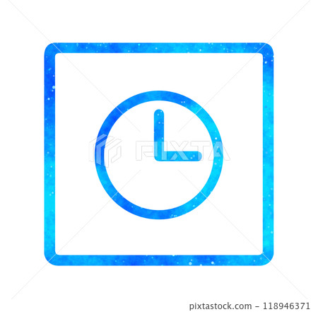 Blue starry sky | Clock icon Blue starry sky | Clock icon 118946371