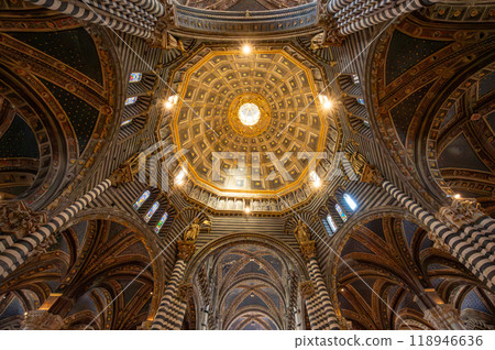 Interior of Siena Cathedral, Italy 118946636