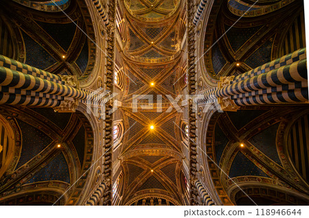 Interior of Siena Cathedral, Italy 118946644