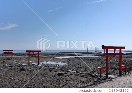 Underwater Torii Gate in Tara Town, Saga Prefecture 118948132