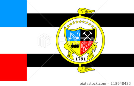 Flag of the city of Knoxville, Tennessee, USA, original colors and proportions. Illustration Flag of the city of Knoxville, Tennessee, USA, original colors and proportions. Illustration 118948423