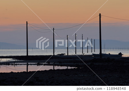 Seabed road in Tara Town, Saga Prefecture 118948548