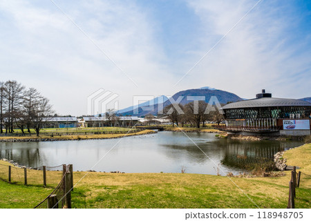 Japan Nagano Kitasaku District Yaizawa - April 15, 2024: Yaizawa Oji Shopping Plaza Japan Nagano Kitasaku District Yaizawa - April 15, 2024: Yaizawa Oji Shopping Plaza 118948705