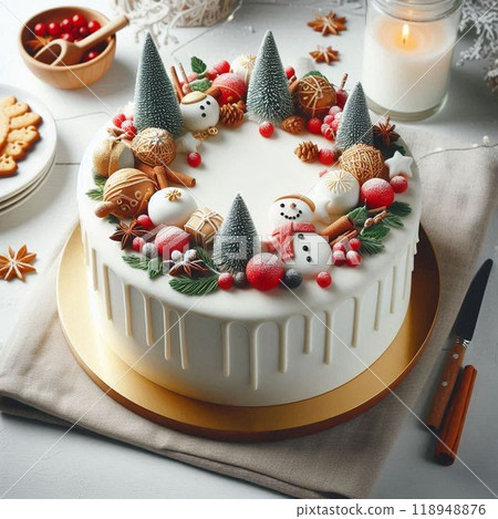 聖誕裝飾蛋糕 聖誕裝飾蛋糕 118948876