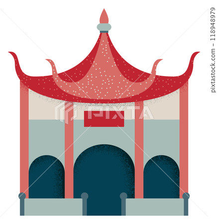 Pagoda icon. Asian culture symbol. Traditional architecture Pagoda icon. Asian culture symbol. Traditional architecture 118948979