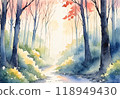 森林裡的紅色森林 118949430