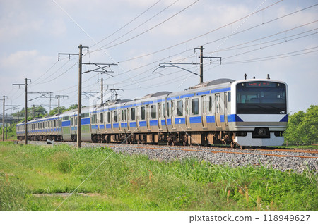 常磐線 岩間羽取 JR東日本 E531系 K405編組（勝田） 118949627