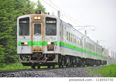 Sassho Line Ainosato Park - Ainosato University of Education JR Hokkaido Kiha 143 + Kisaha 144 + Kiha 143 + Kiha 40 118950730