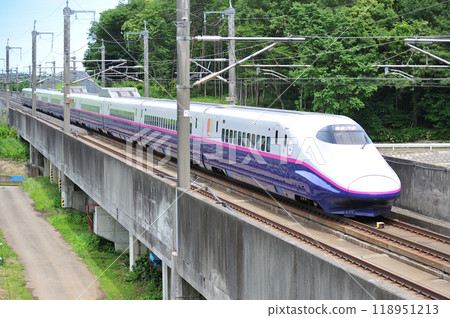 東北新幹線 新白川～那須鹽原 JR東日本 E2系列 J8編組（仙台） 疾風山彥 118951213