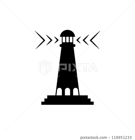 Lighthouse illustration icon 118951233