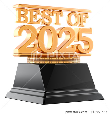 Best of 2025 concept. Golden Award. 3D rendering 118951454