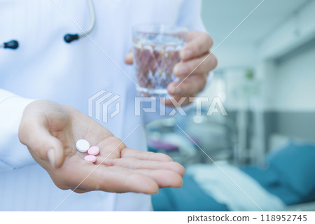 Drug treatment in hospital. 118952745