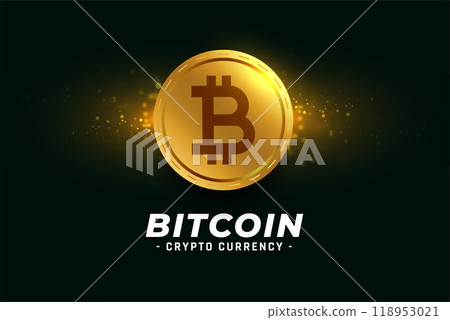 golden bitcoin cryptocurrency coin background golden bitcoin cryptocurrency coin background 118953021