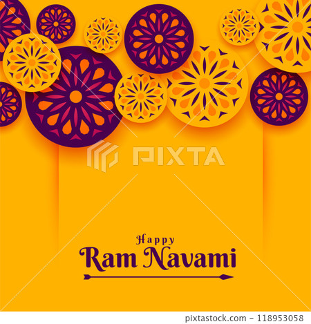 indian style ram navami festival background 118953058