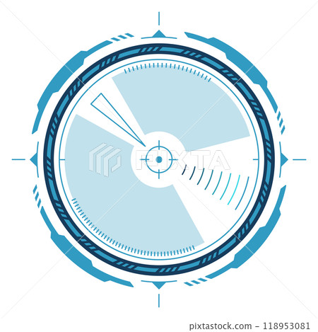 Aim focus round element in cyber tech style Aim focus round element in cyber tech style 118953081