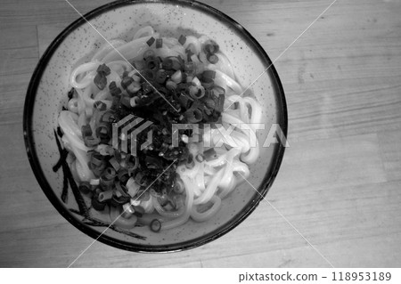 Udon noodle with fried noodles Udon noodle with fried noodles 118953189
