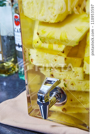 Pineapple Infused Beverage Dispenser with Metal Spigot Pineapple Infused Beverage Dispenser with Metal Spigot 118953597