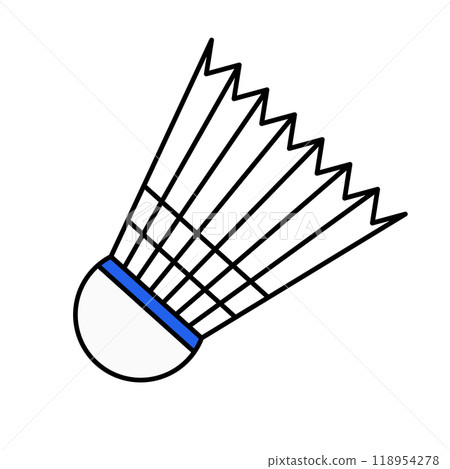 Simple badminton shuttlecock icon Simple badminton shuttlecock icon 118954278