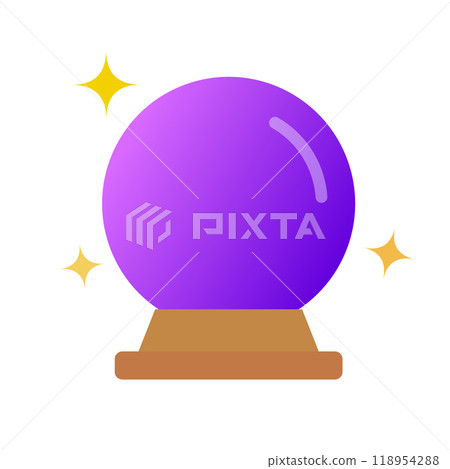 Quartz ball fortune telling 118954288