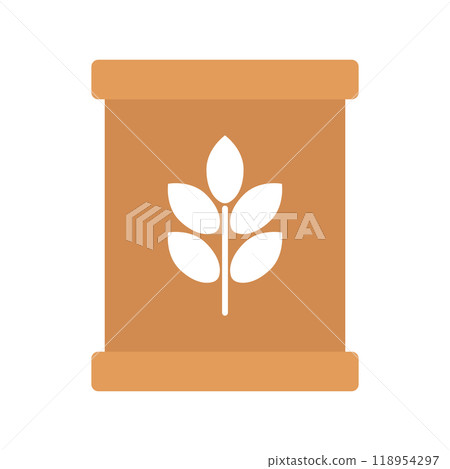 Flour paper bag icon 118954297
