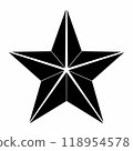 A black star with five points 118954578