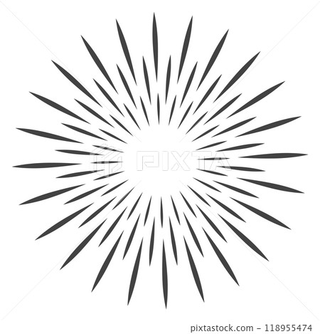 Holiday firework black icon. Explosion sparkle symbol 118955474