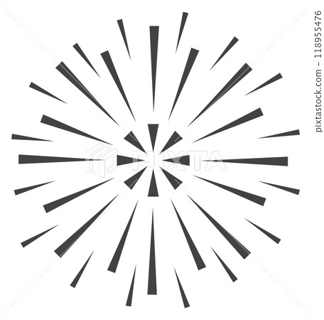 Fire show logo. Firework light burst icon 118955476