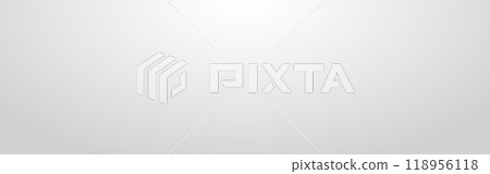 White gradient background. Gray studio wall with soft light. Clean space for displaying product. Abstract smooth wallpaper. Neutral simple texture. Vector illustration 118956118