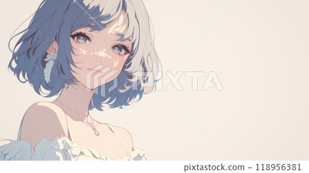 一個漂亮女孩的插圖 118956381