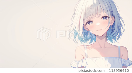 Pretty girl illustration 118956410
