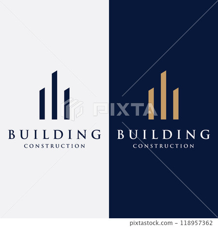 Logo design of modern and elegant luxury apartment buildings, houses, hotels and buildings isolated background.Logo for business,architecture, construction and building. Logo design of modern and elegant luxury apartment buildings, houses, hotels and buildings isolated background.Logo for business,architecture, construction and building. 118957362