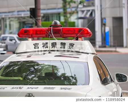 Miyagi Prefectural Police patrol car patrol lamp Miyagi Prefectural Police patrol car patrol lamp 118958024