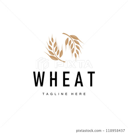 Rice Logo, Farm Wheat Logo Design, Vector Symbol Icon Graphic Illustration Rice Logo, Farm Wheat Logo Design, Vector Symbol Icon Graphic Illustration 118958437