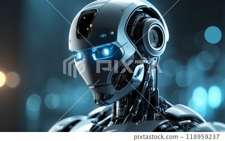 Intelligent robot created with the sophistication of AI 118959237