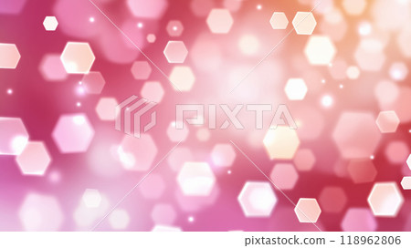 "Glittering lens flare on a pink background." 118962806