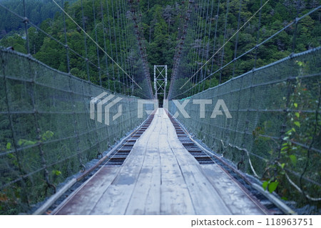 The Tanize Suspension Bridge just after dawn, when there are still no people around. The Tanize Suspension Bridge just after dawn, when there are still no people around. 118963751