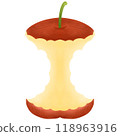 Red apples illustration, simple shapes style. 118963916