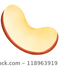 Red apples illustration, simple shapes style. 118963919