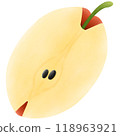 Red apples illustration, simple shapes style. 118963921