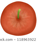 Red apples illustration, simple shapes style. 118963922