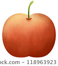 Red apples illustration, simple shapes style. 118963923