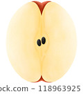 Red apples illustration, simple shapes style. 118963925